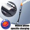 Portable USB Car Data Cable With Cigarette Lighter Smartphone Fast Charging Windproof For IPhone Type C Micro-USB Metal No Rust
