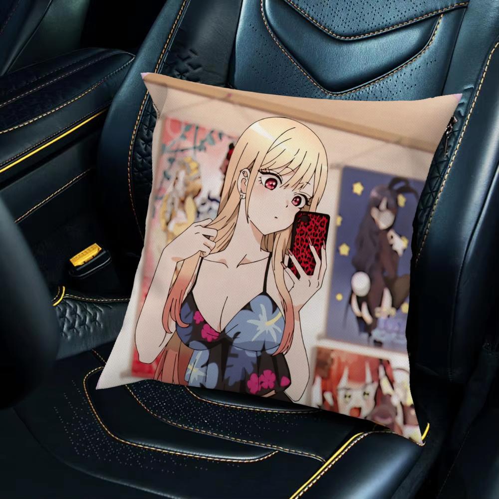 Kitagawa Marin Pillow Case For Car Sofa Decorative Home Double-Sided Print Plush Square Throw Pillow Cushion Cover