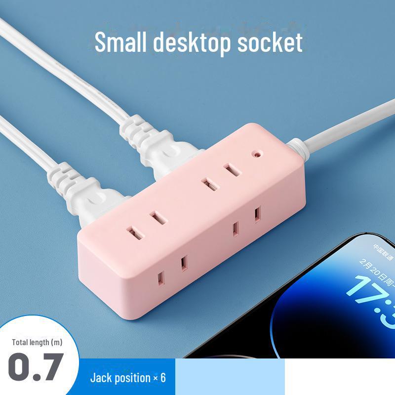 Dual Plug Socket with USB Ports - Two-Pin Extension Board