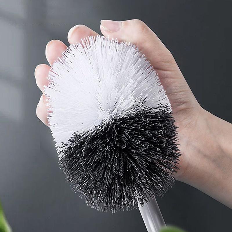 S-förmige Toilettenbürste Wandmontierte Reinigungsbürsten Toilettenreinigungsbürste mit langem Griff Toilettenbürste mit weichen Borsten Badezimmerwerkzeug