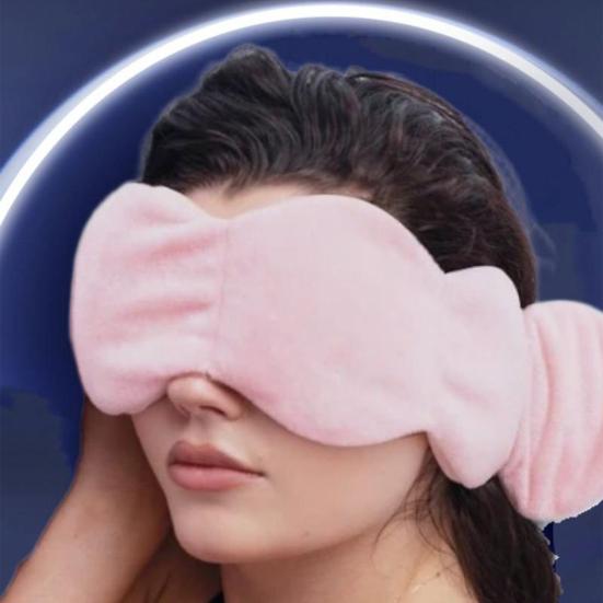 Yousheng 3D Contoured Sleep Mask with Adjustable Strap Light Blocking Eye Mask for Warm Therapy Pressure-free Sleep Mask for Side Sleeping Travel