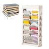 Bookshelf Multipurpose Simple Style Large Capacity Single Row Space Saving Multilayer Book Storage