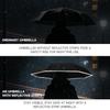 UPF 50+ Reverse-Folding Windproof Umbrella with LED Projector