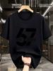 Unisexs Tshirt 67 Digital Printing Fashion Trend Short Sleeve Top