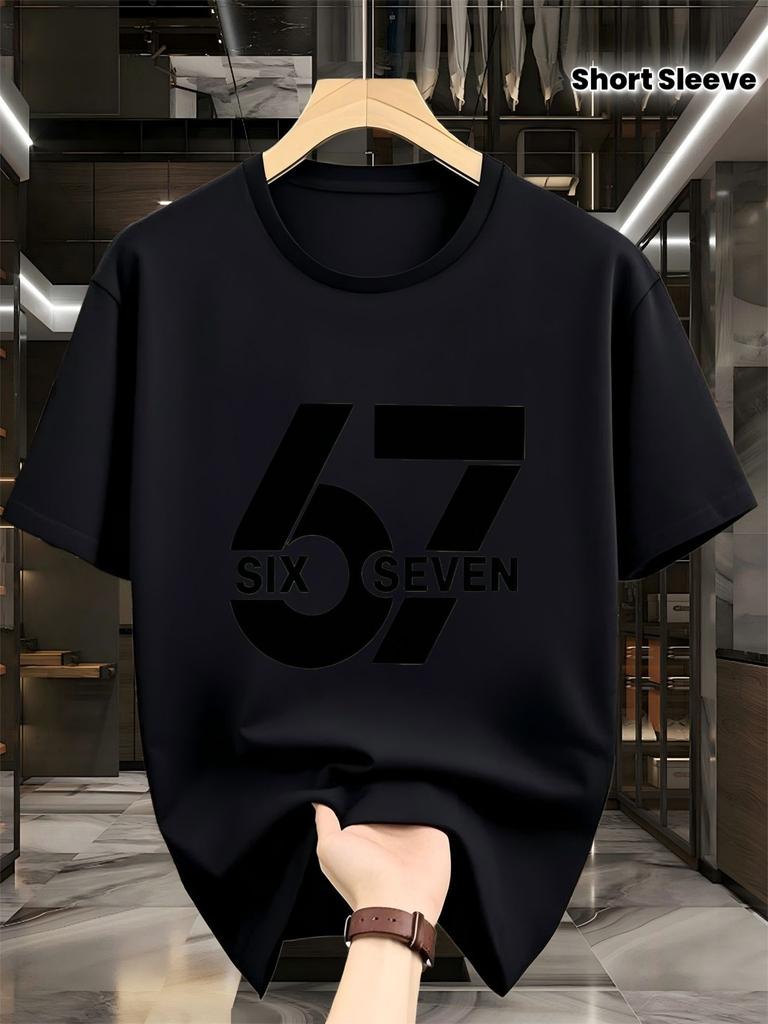 Unisexs Tshirt 67 Digital Printing Fashion Trend Short Sleeve Top