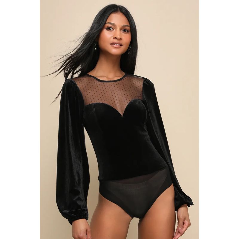 

Экспорт Лу Домашний Бархат Сексуальный Модный Минималистичный Черный Легче всего сочетать Фонарь Длинный рукав Перспектива Сексуальный Осенний Комбинезон Black S