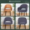Elastic Curved Chair Covers Jacquard Dining Chair Covers Arc Armchair Covers  For Home Living Room
