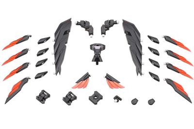 Kotobukiya Modellbausatz Zubehör Schwere Waffeneinheit 60 Flügelkante Schwarz Gesamt 123mm Plastikmodell M.S.G Ver. Länge ca.. Nicht maßstabsgetreu