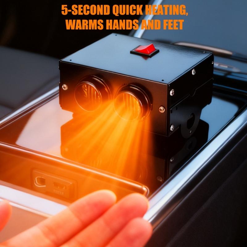 Quick Warm Air Blower For Automotive Use 12/24V Efficient Heating Fast Heating Car Defrost Defogger Small Size