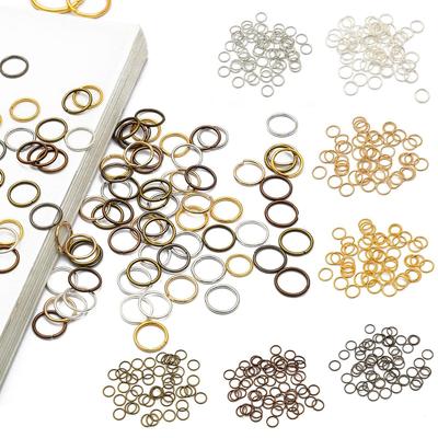 50-500Pcs Pick Size 3-20mm Jump Rings Silver Split Rings Connectors For Diy Jewelry Finding Making Accessories