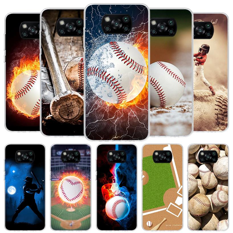 Baseball Sport Cover Phone Case For Xiaomi Poco F7 Ultra X7 X6 X5 Pro M7 Redmi 15C 15 13C 13 12C 12 10C 10 9A 9C 9T 9 Shell Poco