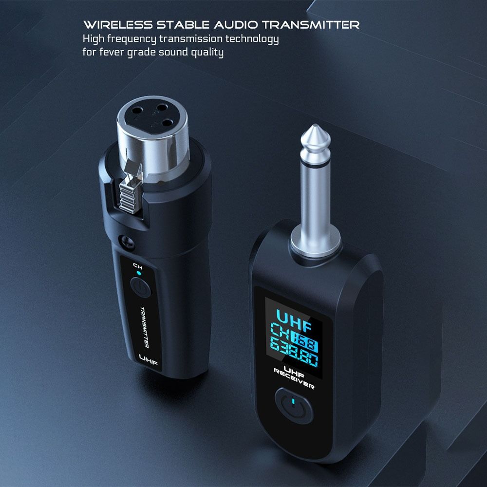 Portable Wireless Microphone Converter  for Audio Mixer Dynamic Mic Electric Guitar