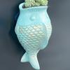 Rustic Style Fish Flowerpot Wall Hanging Wall Mounted Planter New Vintage Planter Pot  Courtyard