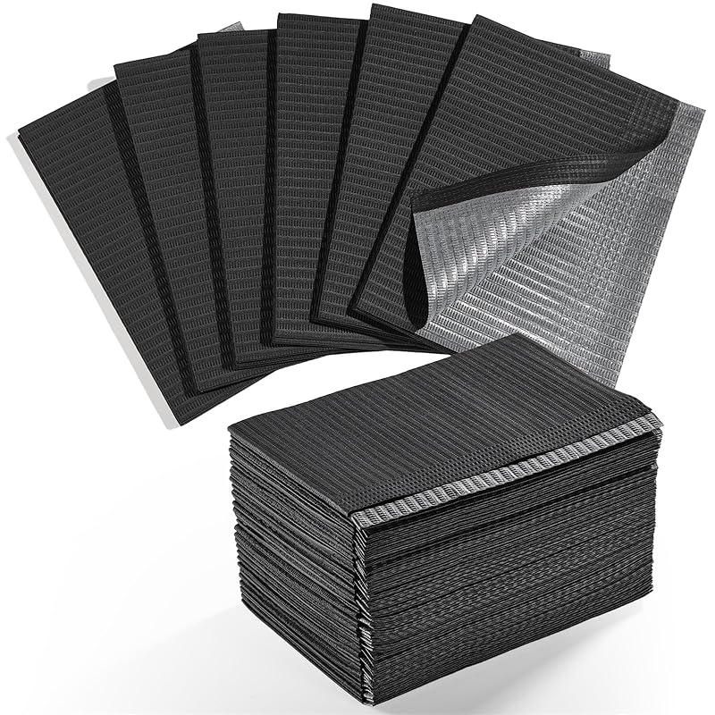 Makartt Disposable Nail Mats: 20 Pcs Fordable Nail Paper Towels for Table Acrylic Practice Sheet 3 Ply Waterproof Nail Art Table Mats Clean Pads for 20PCS