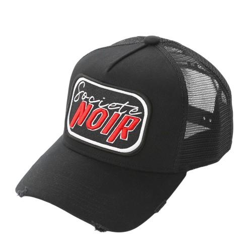 Societe Noir Mens Logo Mesh Trucker Cap