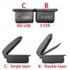 Pour Opel Corsa E Boîte Accoudoir Pour Corsa E Boîte de Rangement Intérieure Accoudoir en Cuir PU avec USB Accessoires de Voiture 2014 2015 2016-2019