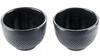 Cast Iron Cups 2 Pcs. Cast Iron Set For Tea And Herbs, Black Enamelled