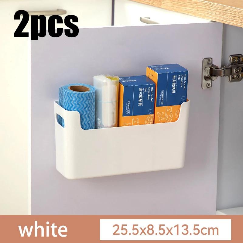 Kitchen Wall Mounted Cabinet Door Preservation Film Preservation Bag Storage Rack
