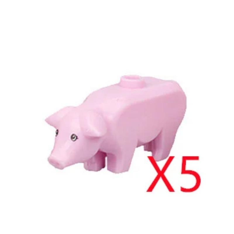 

MOC Будівельні блоки Міні-цегла Курка Качка Гуска Акула Папуга Дельфін Свиня Крокодил Собака Зоопарк Ферма Набір Аксесуари Іграшка для хлопчика Подарунок