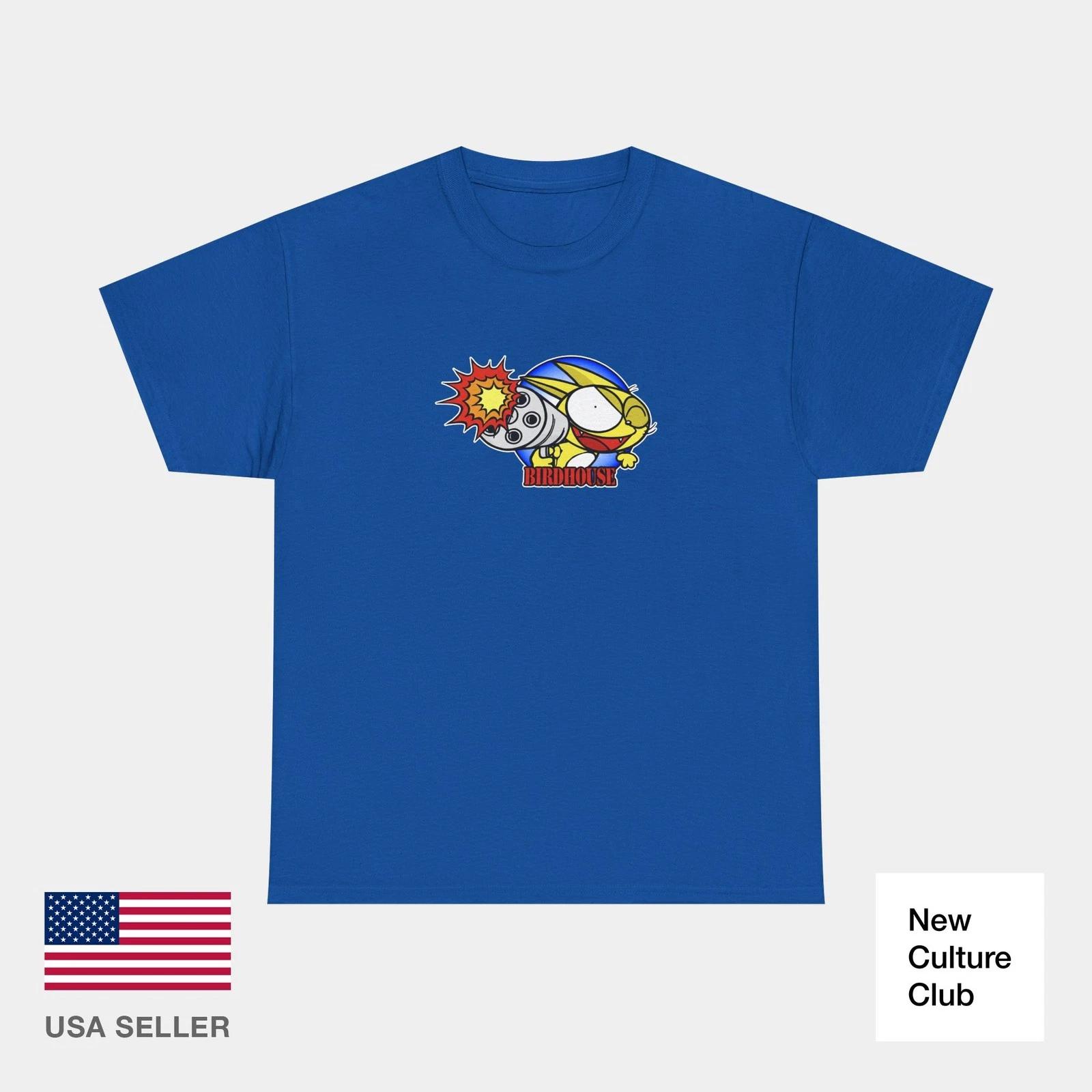 Shooter Anime 1997 Bucky Lasek Birdhouse Berra Classic Skateboard T Shirt Print XXXL