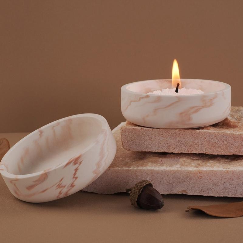 Silicone Mould Irregular Bowl Candle Cup Molds Epoxy Resin Molds Flowerpots Molds Plaster Molds for Table Decorations