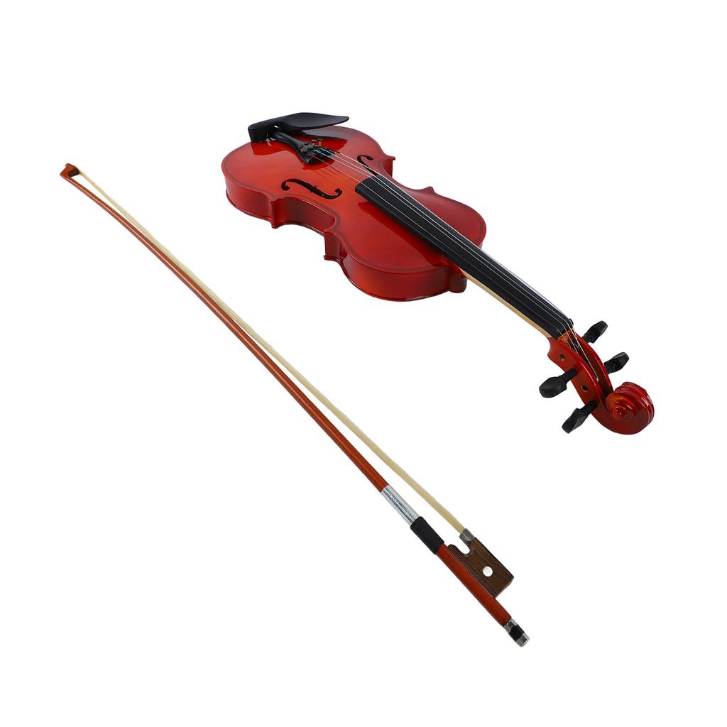 Wooden Violin Bow Case Bridge Kit Comfortable Hand Feel Stable Wood Violin for Beginner