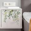 Fresh Floral Leaf Wall Sticker 1pc, Self-Adhesive Toilet Bathroom Decor, Funny Art Decal for Bathroom Wall