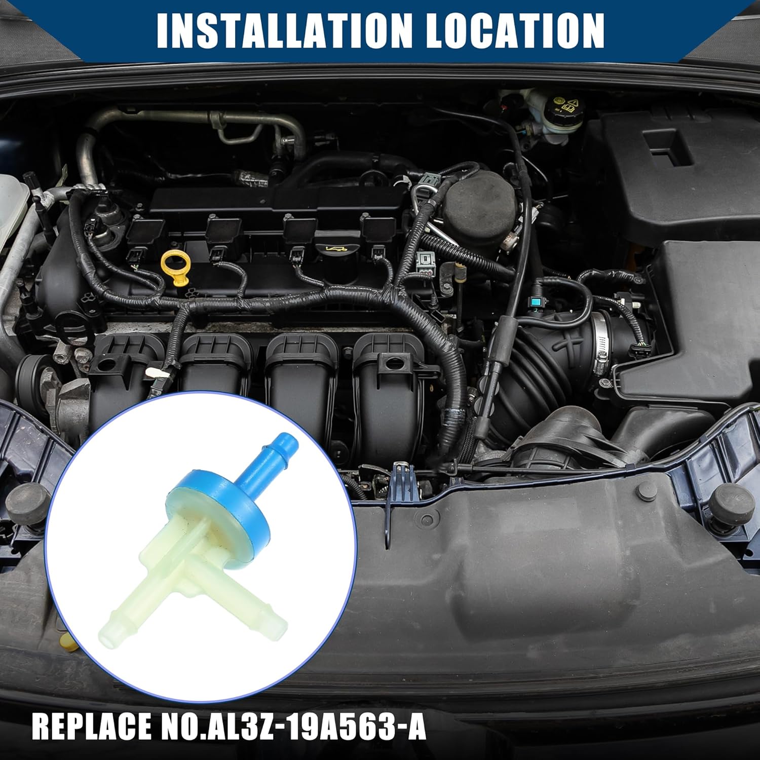 

No.AL3Z19A563A Vacuum Control Valve for Ford for Lincoln Navigator 2010-2017 / Inner/Durable Plastic / 1 Pcs
