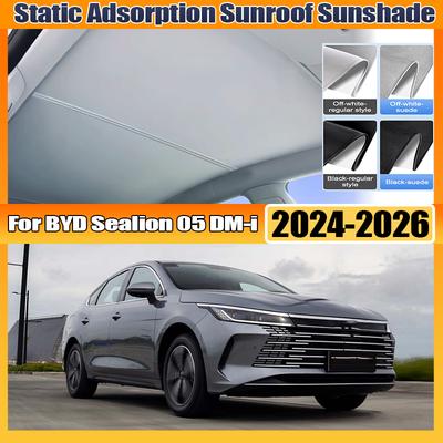 For BYD Sealion 05 DM-i 2024~2026 MK1 Skylight Sunshade Sunroof Electrostatic Adsorption Visors Sun Protection Car Accessories D1