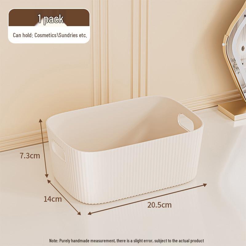 

Rectangular Plastic Storage Box for Cosmetics, Snacks, and Sundries