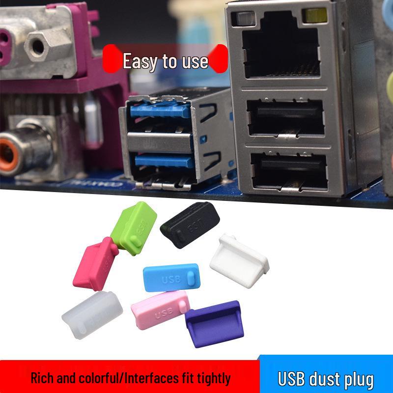 Universellt USB 3.0 till USB 2.0 datakontakt med dammskydd för bärbara datorer och mobila enheter