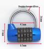 5-Digit Large Letter Combination Lock for Gym Lockers & Escape Rooms