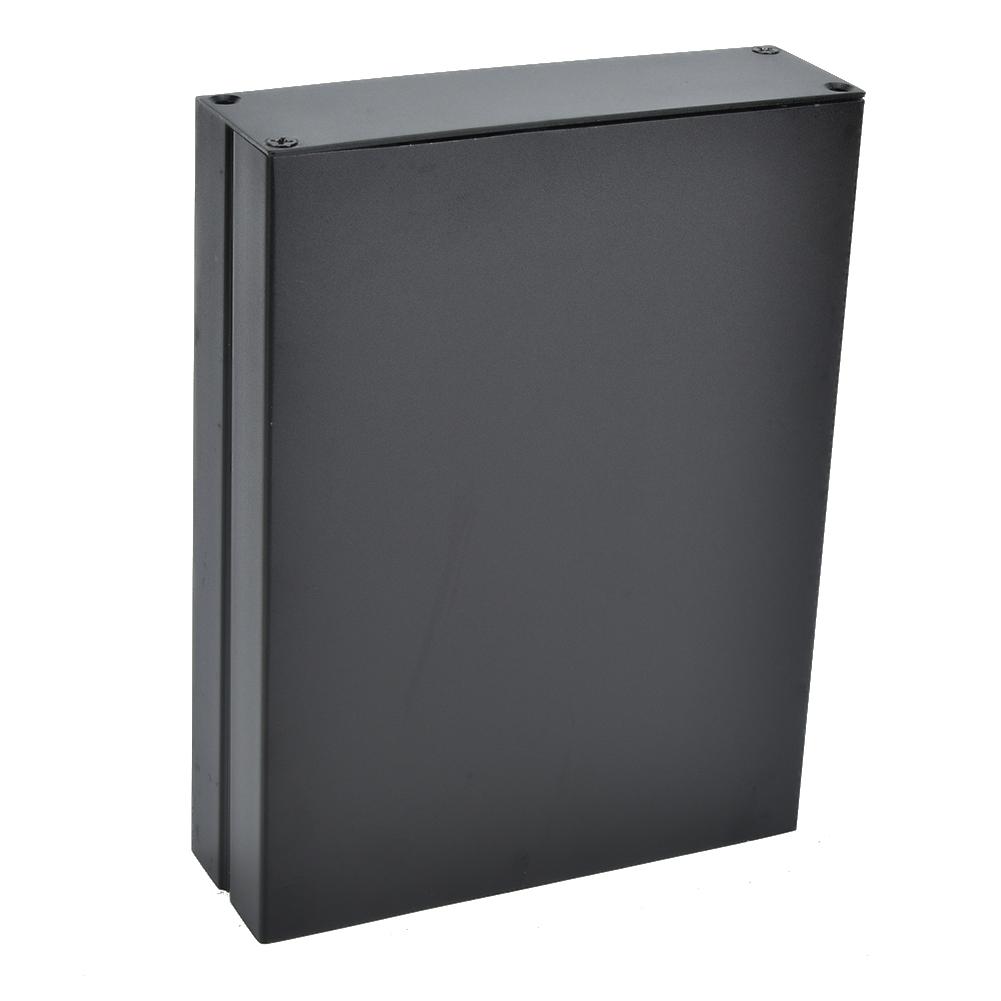 Electronic Project Aluminum Box PCB Instrument Cooling Case Enclosure 33x114x150mm Black