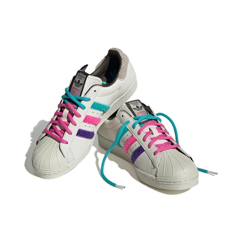 adidas Originals Superstar 80s X Han Meilin 'White Black Pink' Sneakers ID4386