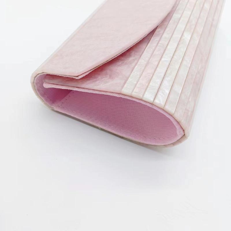 Acrylic Handbag Patchwork Pink Party Striped Bag Crossbody Clutch Wedding Evening Sac a Mains Femme Wallet for Women Luxury Bags