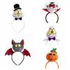 Pumpkin Halloween Headband Bat Catoon Hairband Novelty Halloween Hair Hoop  Photography Props