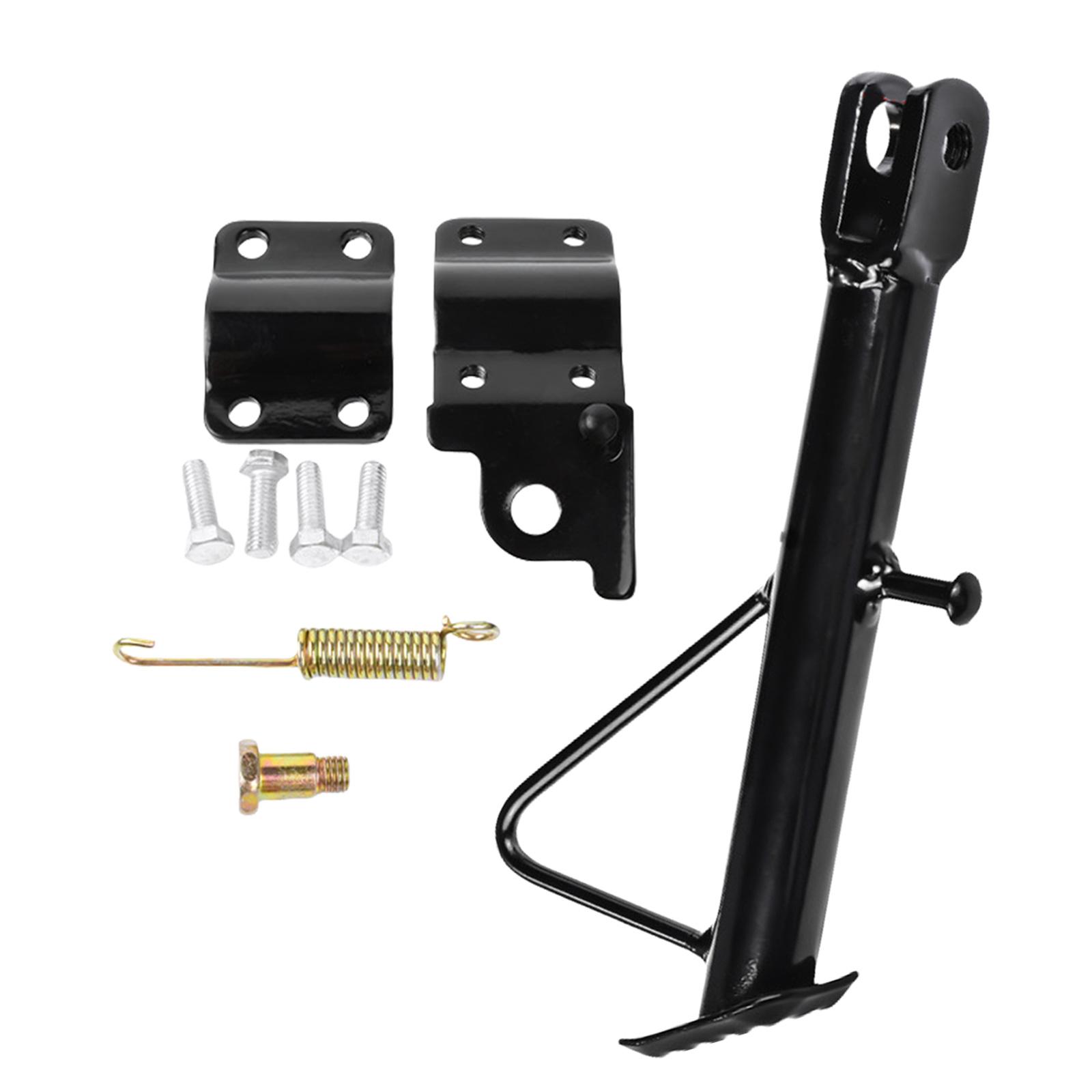 

14-24cm Universal Side Stand Motorcycle Kickstand Side Support Stand Modification Kickstand with Mounting Accessories C