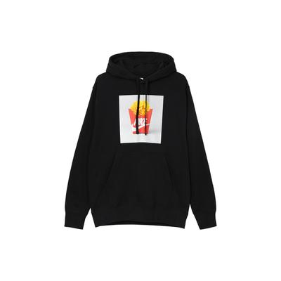 Nike Shoebox Fries Print Sport Hoodie Herren Oberteile Schwarz DM2275-010