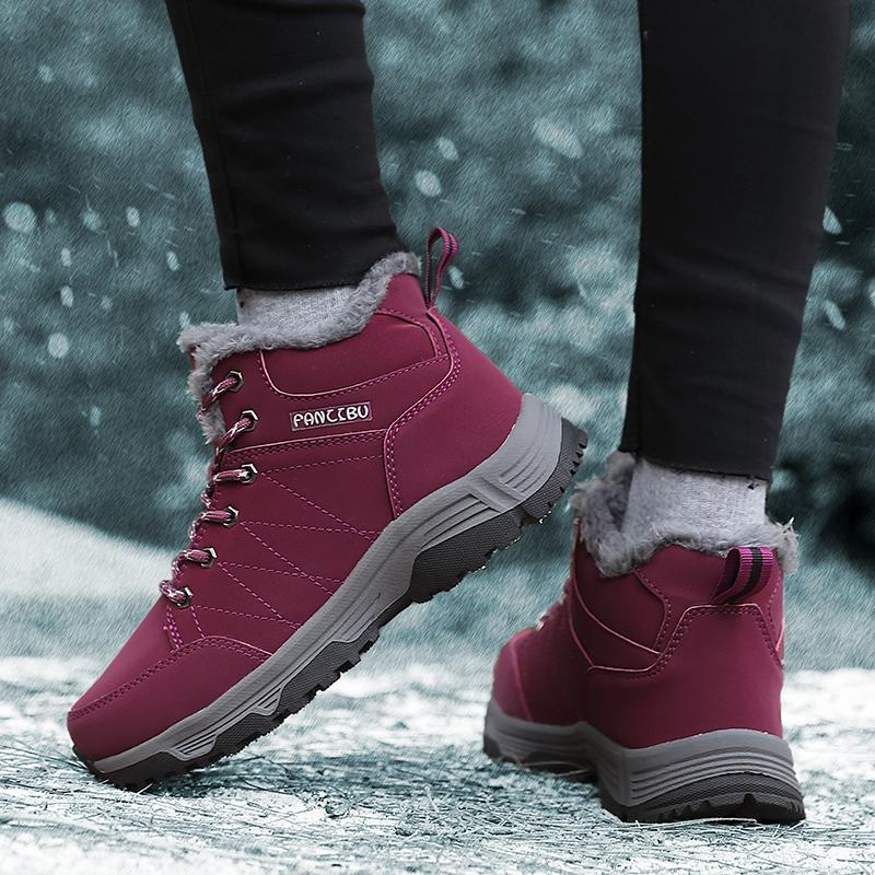 Damen Schneestiefel Winter Unisex Paar Übergröße Wanderschuhe Herren Wasserdicht Outdoor Hoch Wanderschuhe