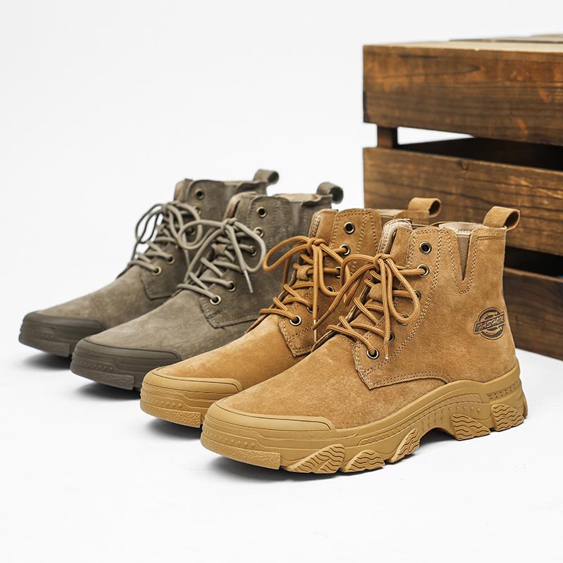 Ανδρικές Μπότες από Γνήσιο Δέρμα Μποτάκια Μποτάκια μέχρι τον Αστράγαλο