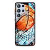 Basketball Korb Sport Hülle für Samsung Galaxy S23 S21 S20 FE S24 S22 Ultra S10 S10e S9 Plus Weiche Schwarze TPU Handyhülle Bumper