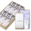 Sympathy Incense Gift Set In Paulownia Wood Box [Uno Chiyo Sandalwood with Inner Wrapping and Condolence Message] Made In Japan, Low Smoke, Perfect