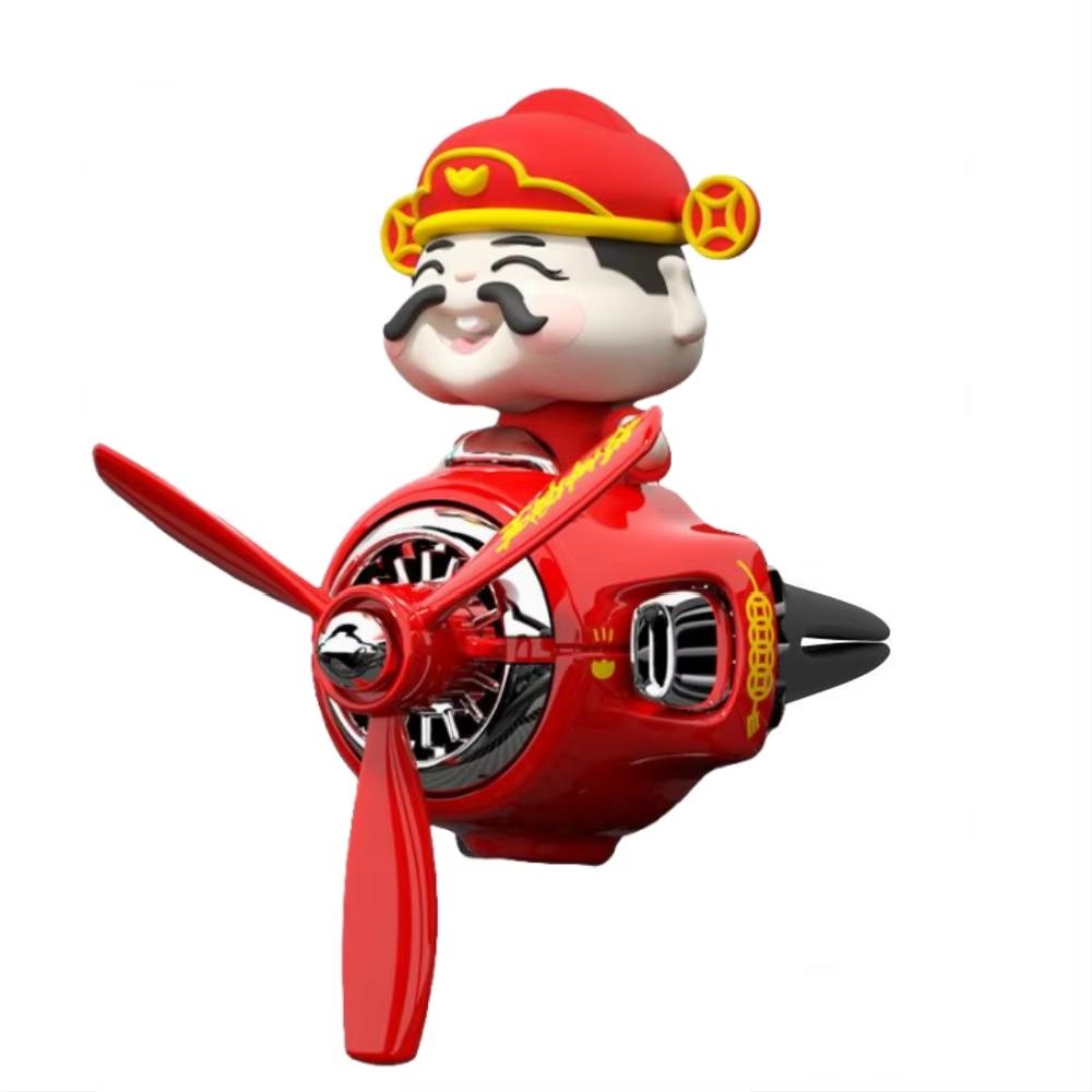 Creative Cartoon Car Air Vent Clip Skull Doll Skeleton Ornament Car Air Conditioning Outlet Propeller Bear Decoration Accessorie