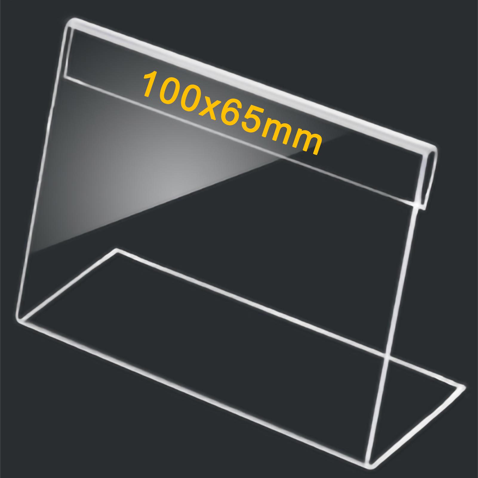 

Визитница премиум-класса акриловая L-образная стойкая к царапинам прочная визитница для Card Size 100x65mm