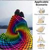 1pc Rainbow Dots Blanket Lightweight Flannel Blanket Throw Blanket For Sofa, Bed, Travel, Camping, Livingroom, Couch, Chair, And Bed yy2509026188