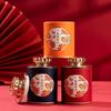 Retro Chinese Style Empty Tea Tin Can Household Tea Sealed Jar Portable Travel Small Tea Box Paper Storage Can