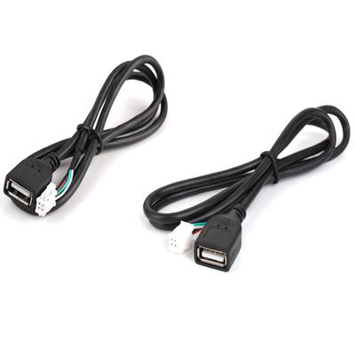 Adattatore per cavo USB per auto, cavo di prolunga, adattatore 4 pin 6 pin per autoradio stereo, accessori per auto