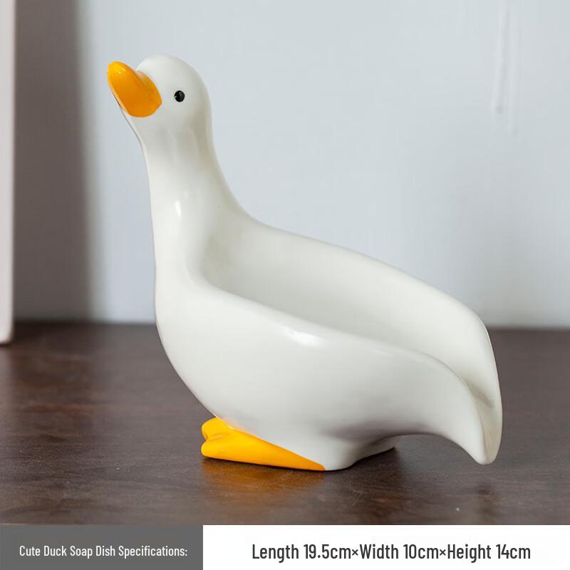 Cute Ceramic Duck Soap Dish