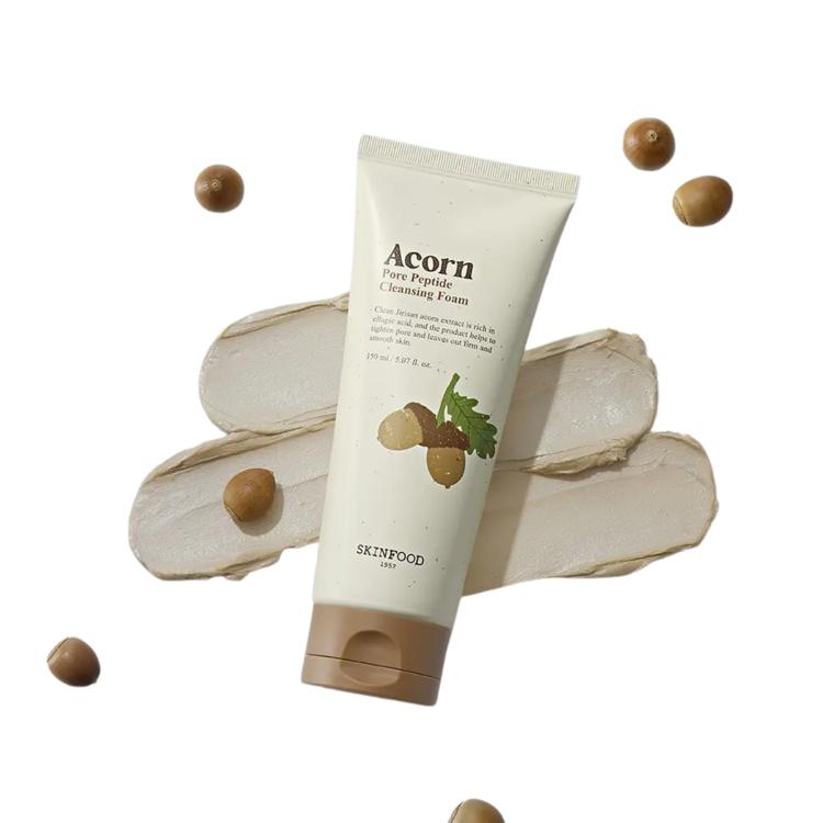 [Skin Food] Eichel Porenstraffender Reinigungsschaum Elastizitätssteigernd & Tiefenreinigend für das Gesicht – 150ml