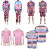 New Cross-border Movie Barbie Cos Costume For Barbie Ken Punk Style Jacket Moisture-wicking Fabric